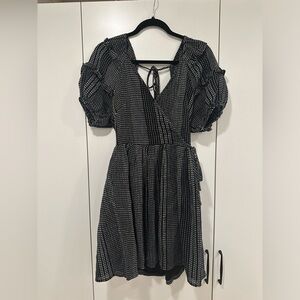 Elegant Black and White Dress